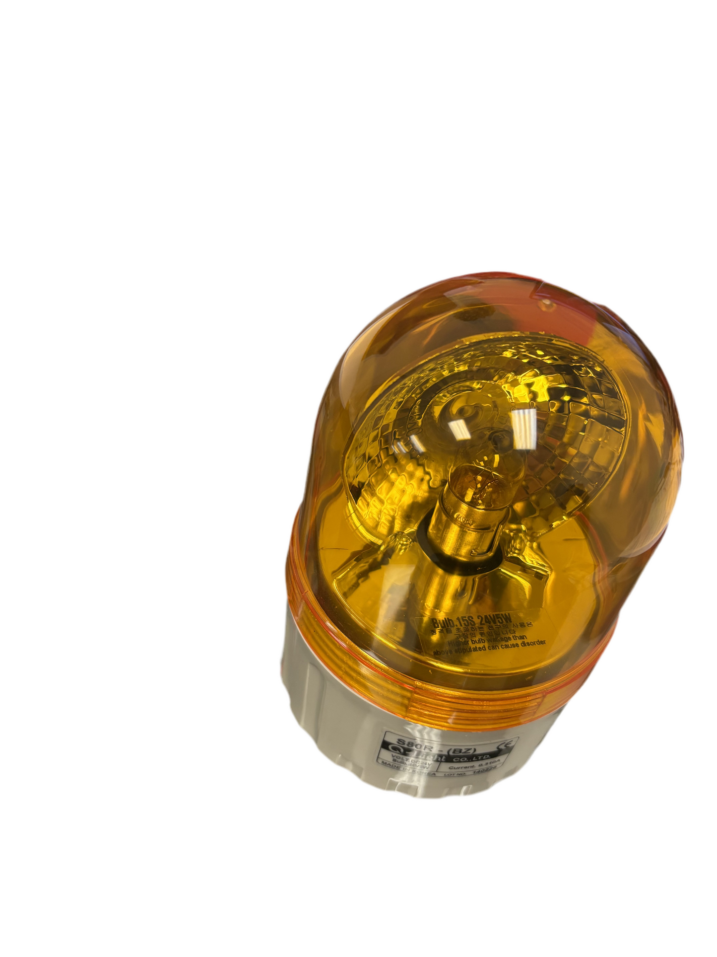 Rotating Light, Yellow, 24VDC with Buzzer, 85DB