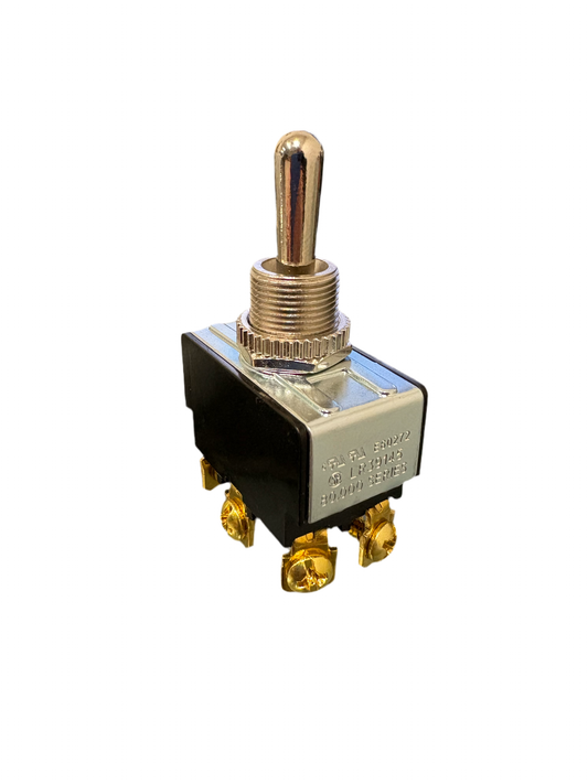 (On) Off (On) DPDT Toggle Switch 35-150-BU