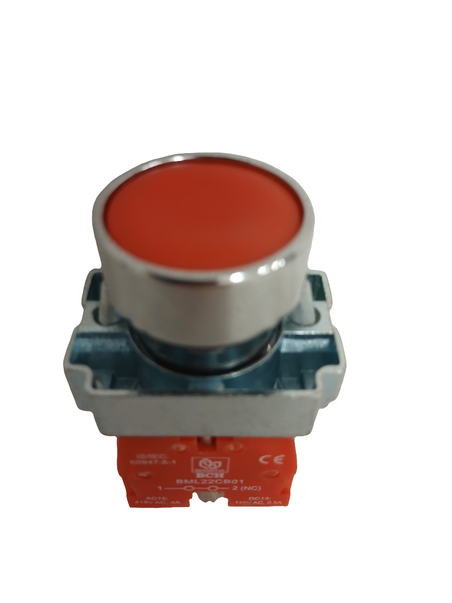 Push Button Flush Red